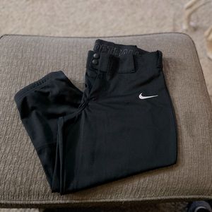 Women’s black softball pants size Medium, Nike, hardly worn!